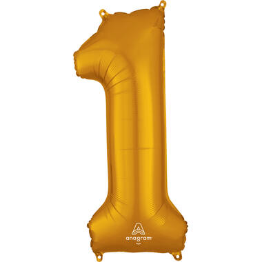 Foil Balloon - Number - 1 - Gold - 86 cm